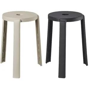 이케아 IBBARBO 이바르보 원형 스툴 45cm/원형의자/보조의자/화장대의자/간이의자/식탁의자