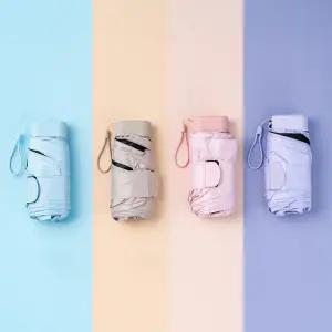 잇펠 자외선 99.9% 차단 튼튼한 초경량 5단 크로스백 양산 우산 양산 겸용 암막 UV 99.9% 차단