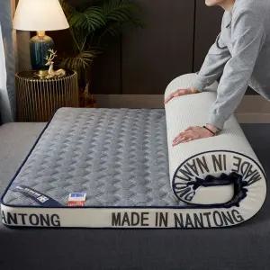 토퍼매트리스 라텍스 기숙사 원룸 바닥 샤크팡 흰색 800x1800x900mm