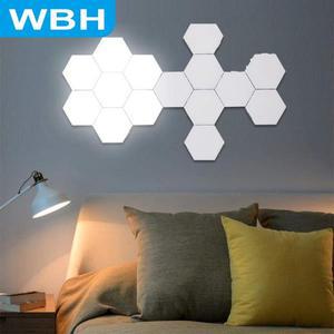 육각형 벌집 조명 자기 결합 장식 벽 터치 센서 배경