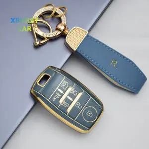 차키케이스 커버 기아 세도나 그랜드 카니발 6 버튼 TPU 스마트 키리스 원격 셸 snugle Sorento L580 두일