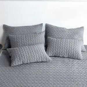 헤링본 베개커버 2장 순면 피그먼트 무형광 4060 5070