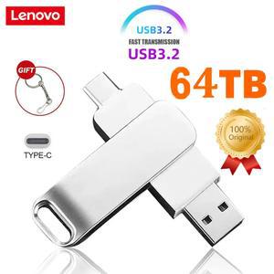 Lenovo Type C USB 플래시 드라이브 2TB Pendrive USB 3.0 인터페이스 펜 드라이브 OTC 대용량 16TB U 디스크 메모리 스틱(전화 PC용)
