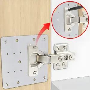 싱크대 경첩 보강판 베이스판 싱크 문짝 보강 씽크대 선반 보수 힌지 수리 옷장 장롱 가구