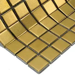 자기질모자이크타일 25mm/골드 무광 o