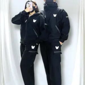 라이프워크 D 폴리스합포 기모 반집업 후드세트 (겨울) -남여공용