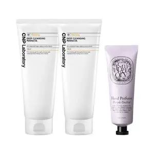 [큐템]차앤박 CNP 딥클렌징 퍼펙타 150ml x2 + WB 퍼퓸 핸드크림 70ml