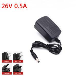 26V 0.5A 500mA 범용 전원 공급 장치 벽 어댑터 AC 110V 220V DC 볼트 변환기 5.5mmx2.1mm EU/US/UK/AU 플