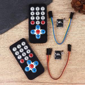 (평화)1세트 HX1838 적외선 원격 제어 모듈 무선 IR 수신기 DIY 키트 아두이노용