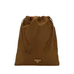 프라다 여성 브라운 캔버스 파우치 1NK0012HG6 F0134