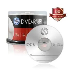 고품질 HP DVD-R 16X 50P벌크 4.7GB CD 120min 통(1개입) (WFKGBH0)
