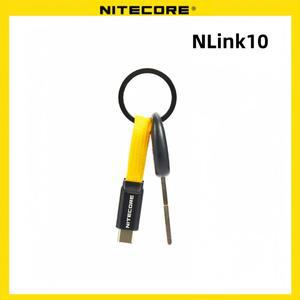 NITECORE NLink10 케이블 유형-C 자기 저장 USB-C 60W 고속 충전 7CM 손전등 보조베터리 전화용 짧은 듀얼
