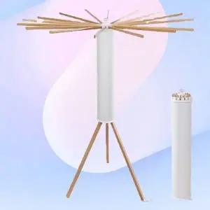 고품질 원목 빨래건조추천 라운드 접이식 베란다건조대 수건 (WFKG9NX)