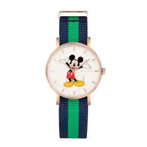 [신세계라이브쇼핑]크로마농 MICKEY28 RW GR 미키마우스 여성용 나토 밴드 시계 28mm