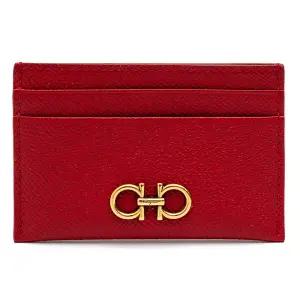 [명품] 페라가모 간치니 카드지갑 22 0007 LIPSTICK 746668