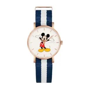 [신세계라이브쇼핑]크로마농 MICKEY28 RW NA 미키마우스 여성용 나토 밴드 시계 28mm
