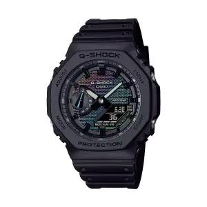 [신세계라이브쇼핑]지샥 GA-2100RW-1A 빅페이스 레인보우 브릭월 남성 우레탄 아날로그 전자 시계