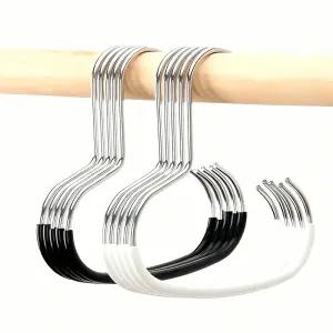 논슬립 링 옷걸이 5개입 미끄럼 방지 옷 걸이 의류 거치 공간 절약 모던 디자인 패션