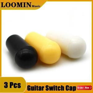 LP 일렉트릭 기타 픽업 셀렉터 스위치 3.5mm/4mm 용 3pcs 플라스틱 3 웨이 토글 캡 손잡이 팁 교체