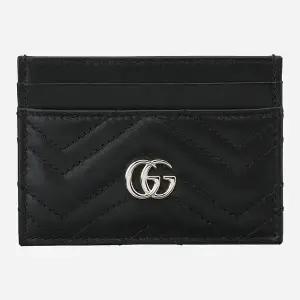 구찌 6S 443127 AAET8 1000 GG 마몬트 카드 케이스 블랙