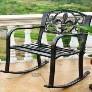 야외흔들의자 엔틱 야외 철제체어 마당 펜션 그네의자