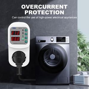 몽테조이 TOMZN TOSVA-16 재폐쇄  전압 전류 보호대 소켓 AC 110V 220V 16A 전력 서지 EU 플러그