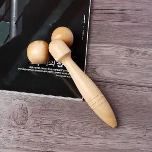 마사지롤러 바디 얼굴마사지 원목 핸디마사지기 (WFHJI7Y)