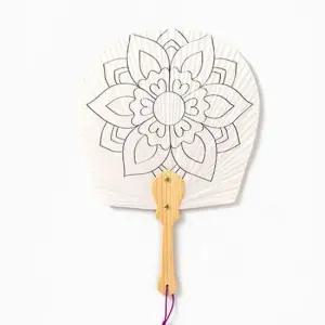 부채만들기 평부채 만들기 고급형 단품 (단청)