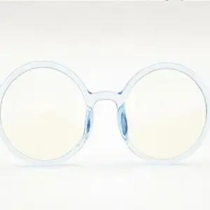 심플 패션 안경테 블루 동글이안경