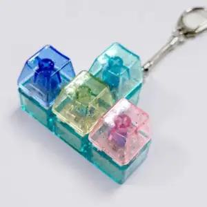 큐브 키보드 가방장식 키홀더 키캡 딸깍이 키링 키링세트