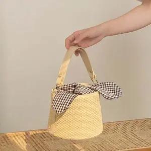 여성백 귀여운 여름 라탄 라비라비 패션 도트백 가방 여행 미