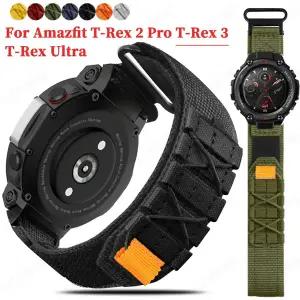 Huami Amazfit T-rex 2 3 울트라 팔찌용 다채로운 나일론 스트랩 Amazfit T-rex 프로 티라노사우르스 밴드