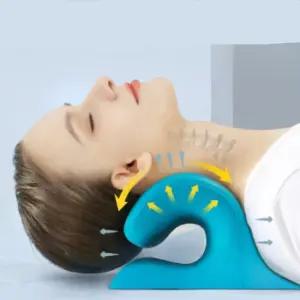 목 스트레칭 경추베개 뒷목 지압 목침 C자커브 PU소재