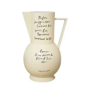 도자기화병 빈티지 손잡이 꽃병 감성 핸들 오브제 화이트