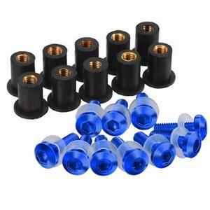 10pcs M5 윈드스크린 볼트 장착 나사 와셔 팝너트 YAMAHA N-MAX NMAX155 125 155