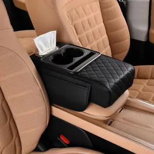 라온파인 차량용 팔걸이 컵홀더 수납함 콘솔쿠션