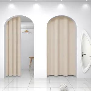 두꺼운암막커튼 겨울안방 방풍 커튼 압축봉 포함