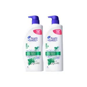 헤드앤숄더 두피토탈솔루션 쿨멘솔 샴푸 850ml x2개