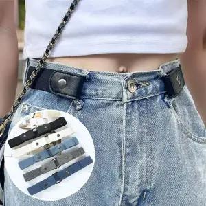 [하프클럽/]여자 밴딩 4컬러 단추 길이조절 편한 벨트