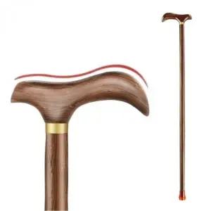 원목 지팡이 노인용 편안한 나무 손잡이 안정성 높은 (WFKJHSB)