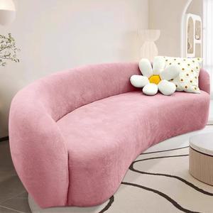 자카드 보헤미안 스타일 섹셔널 소파 슬립커버 스트레치 반원형 곡선 소파 커버 강아지 보호용