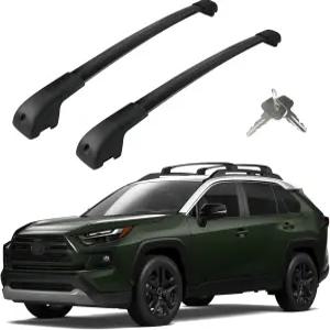 2019-2025년 토요타 RAV4 어드벤처/TRD 오프로드와 호환되는 루프랙 크로스바 자전거 스노보드 수하물용