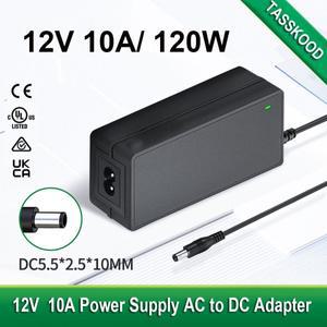 12V 10A 120W DC 전원 공급 장치 어댑터 100V ~ 240V AC-DC 변환기 5050 LED 스트립 조명 3D 프린터 용 볼