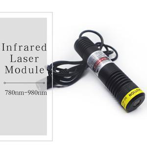 방수 IP67 830nm 940nm D22x100mm IR 레이저 적외선 도트/라인/크로스 라인 50mW 100mW 모듈