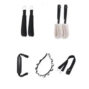 스트랩 필라테스 퍼지 라이트 조절 플러시 행잉 링 화이트 1쌍