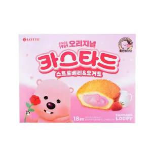 신상 롯데 잔망루피 카스타드 스트로베리&요거트 378g