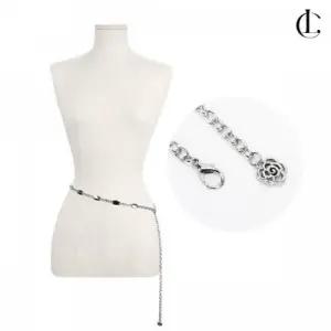 벨트 고리 골프 큐빅 원피스 여성 실버 LTG WFLR57W