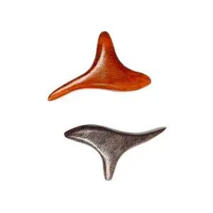 발 지압봉 괄사 마사지 손 어깨 원목 1P