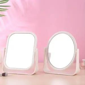 키밍 양면 화장거울 360도 회전 탁상 스탠드 패션 (KYR-W6EE315)