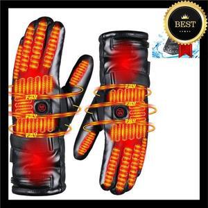 충전식 전동 겨울 장갑 방수 열선 터치스크린 추운 날씨용 야외 사이클링 스키 하이킹용